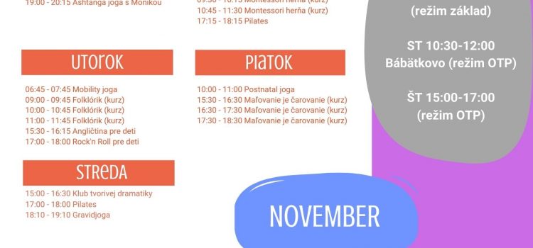 Program November 2021