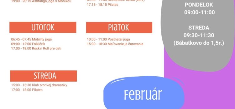 Program Február 2022
