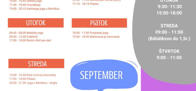 Program September 2022