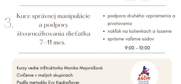 Kurz pre bábätká vo veku 0-11 mes.