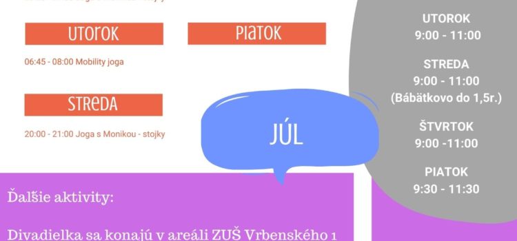 Program JÚL 2023