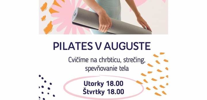 Pilates v auguste v Ráčiku