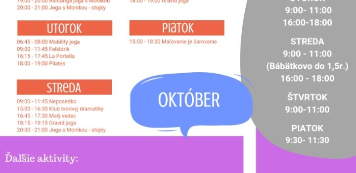Program Október 2023