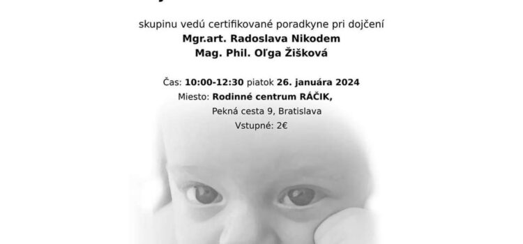 Podporka nosiacich a dojčiacich matiek 26.1.24 10.00-12.30