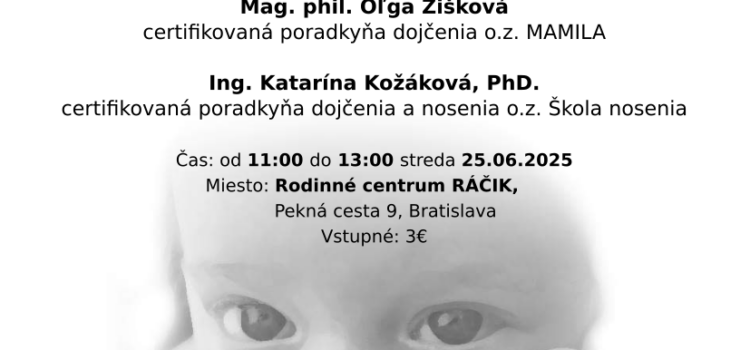 Oprava termínu podpornej skupiny dojčiacich a nosiacich matiek Oprava termínu podpornej skupiny dojčiacich a nosiacich matiek