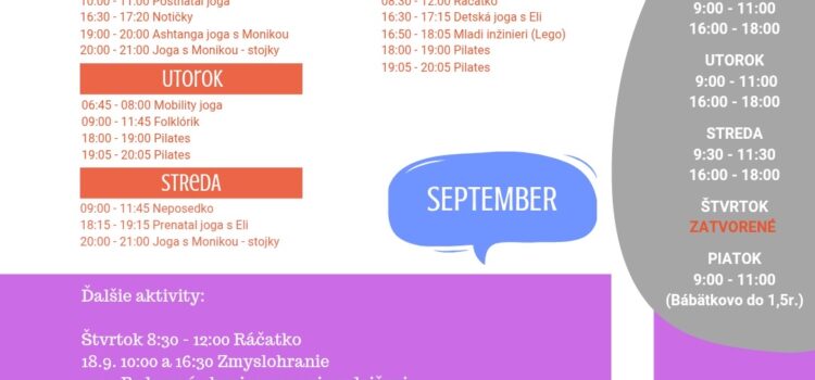 Program September 2026